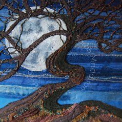 The Supermoon threw light upon the Faerie Tree' - original sold - card