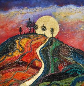 'Follow the Golden Path to find your Sunshine' - original sold - print - card